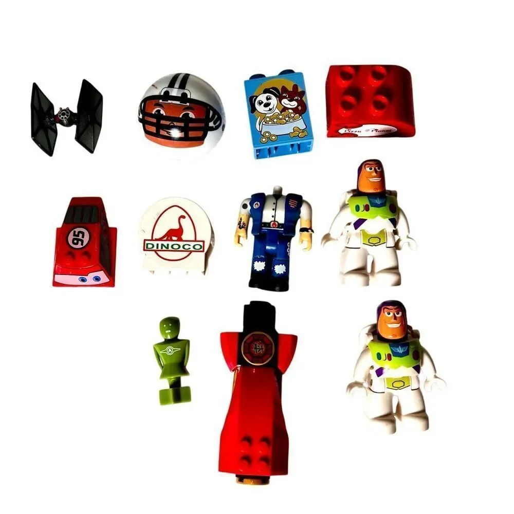 Lot of LEGO Toy Story Minifigures, Brick Built Accesories And Bonus Pieces.